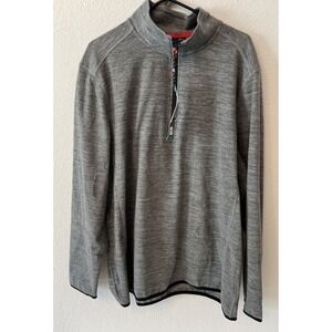AVALANCHE Men's 1/4 Zip Sweater Jacket Active‎ Stretch XL Gray
